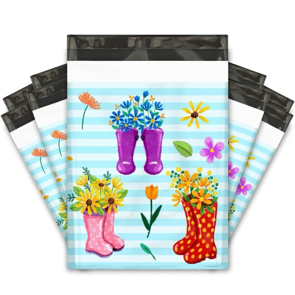 25 CT 10x13 Rubber Boots Poly Mailers Premium  Bags